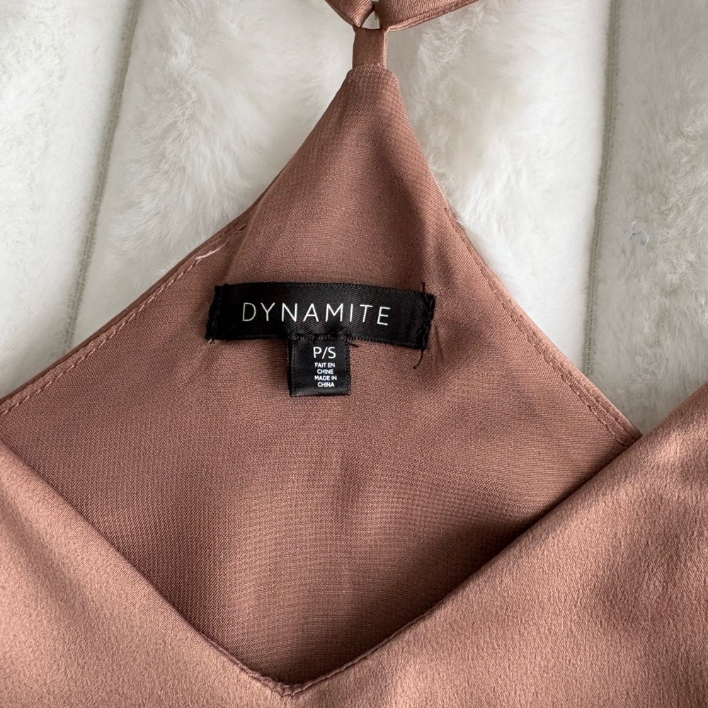 Dynamite Brown Spaghetti Strap Top, size small, summer top‎ - Picture 8 of 9